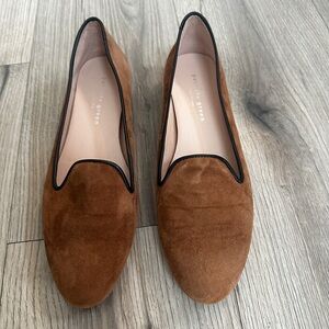 Patricia Green Tan Suede Loafers